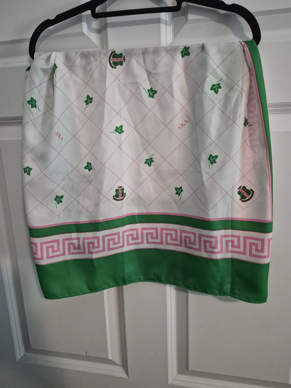 Alpha Kappa Alpha AKA Scarf Ivy Pink Green The Rah Rah Collection 34